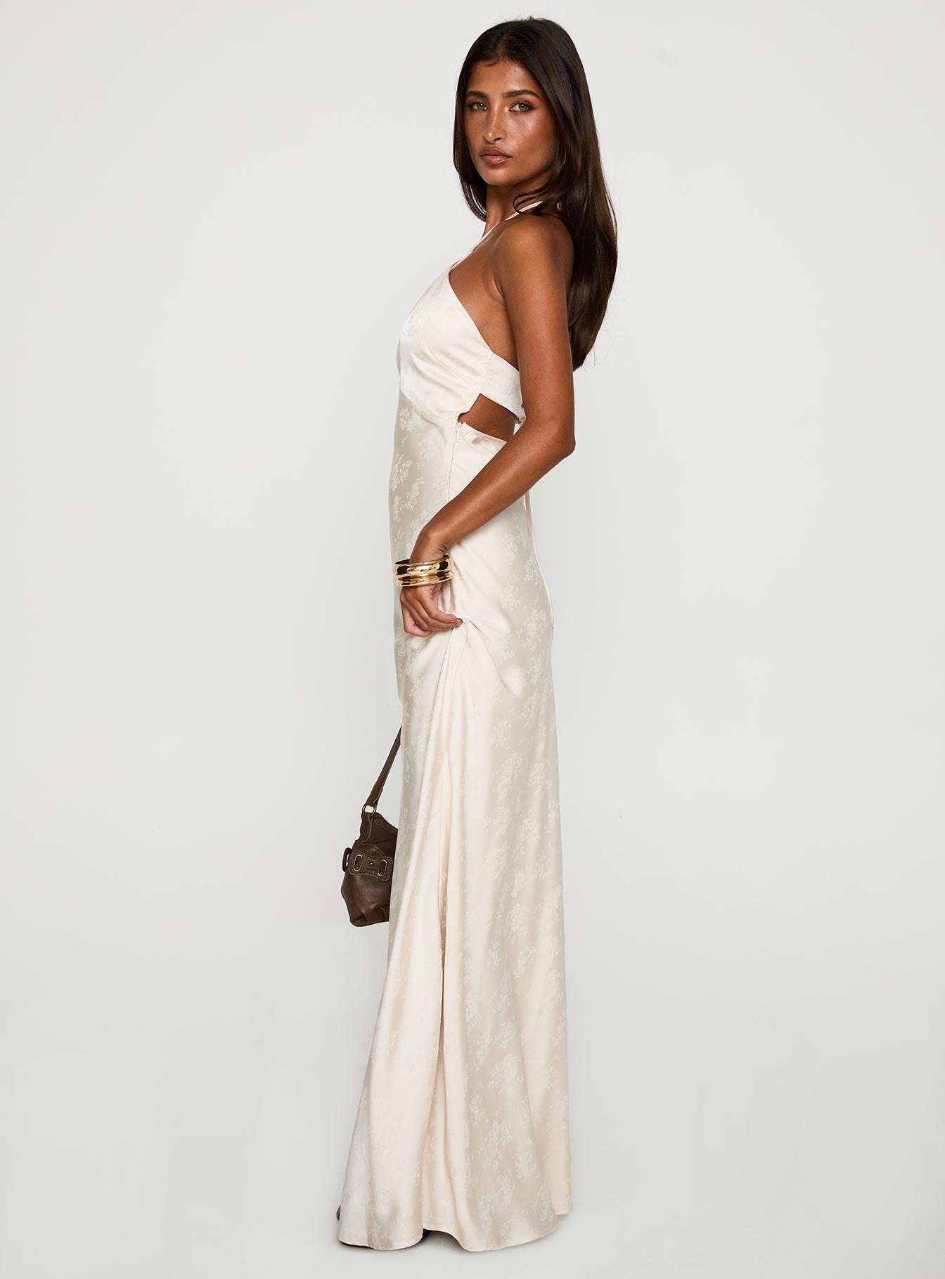 Limosina Halter Maxi Dress Champagne Princess Polly