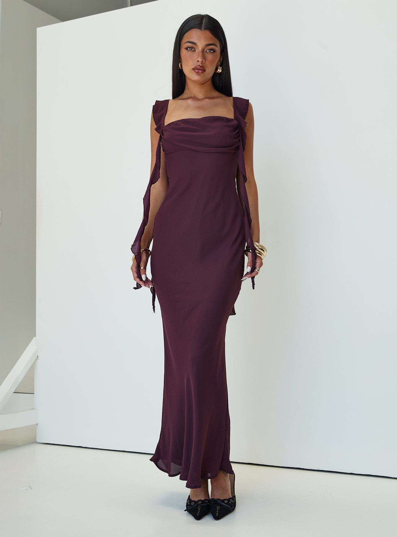 Lanai Maxi Dress Plum Princess Polly