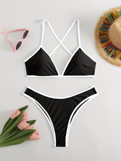 Women fashion swimsuit Sexy bikini Sport style Simple classic beach vacation photo bikini Beauty World Shop