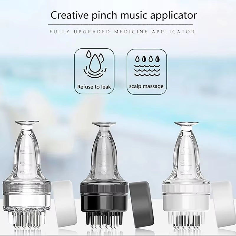 3ML Scalp Applicator Liquid Comb Hair Scalp Treatment Essential Oil Liquid Guiding Massager Comb Hair Growth Serum Oil Apply