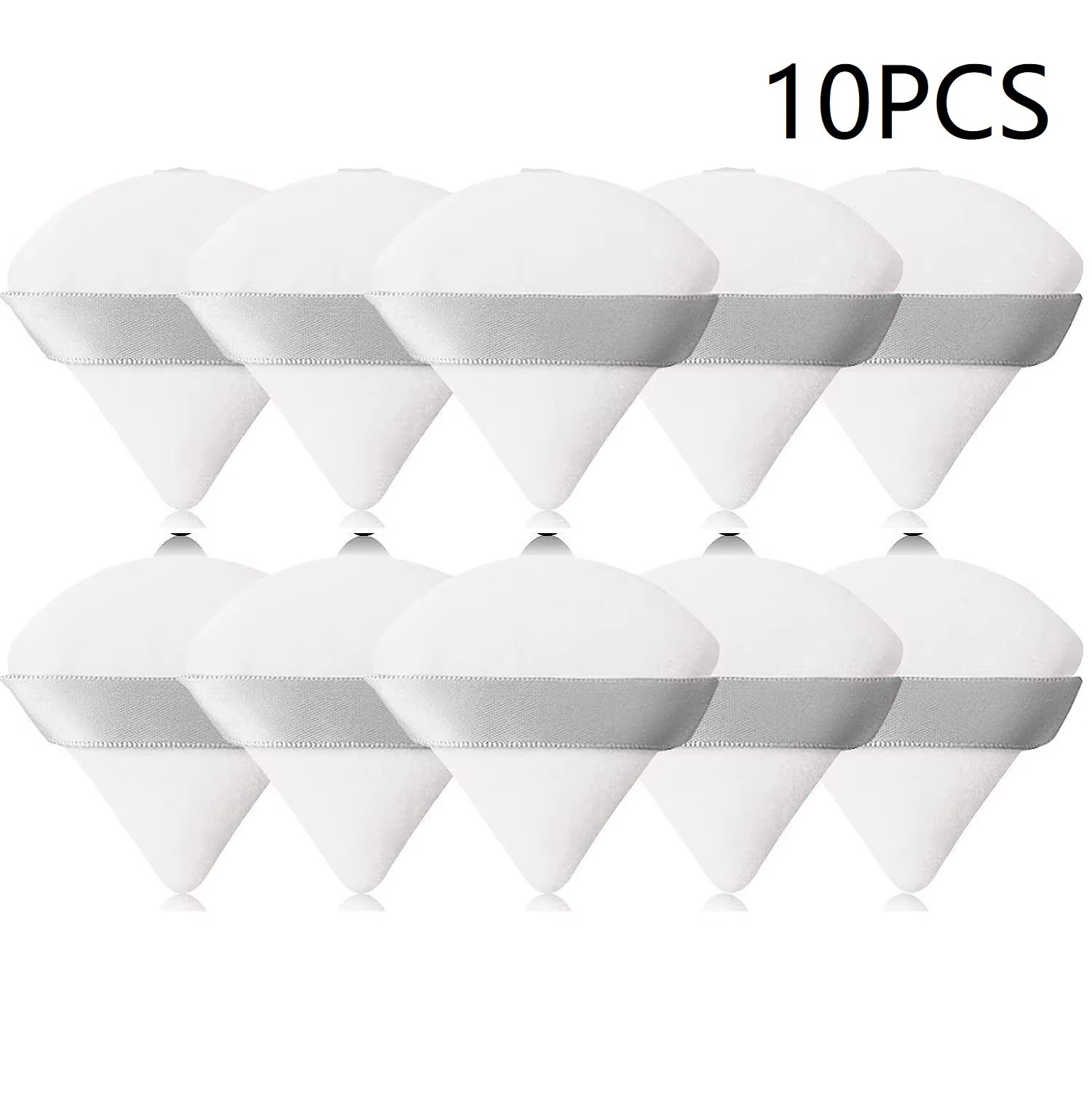 10PCS Puff Triangle Makeup Beauty Sponge Puff Triangle for Powder Makeup Blender Finger Puff Make up Accessories Cosmetics PF03