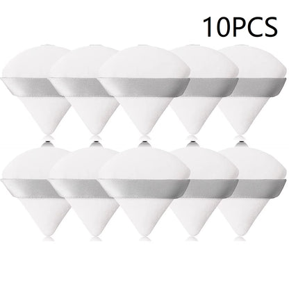 10PCS Puff Triangle Makeup Beauty Sponge Puff Triangle for Powder Makeup Blender Finger Puff Make up Accessories Cosmetics PF03