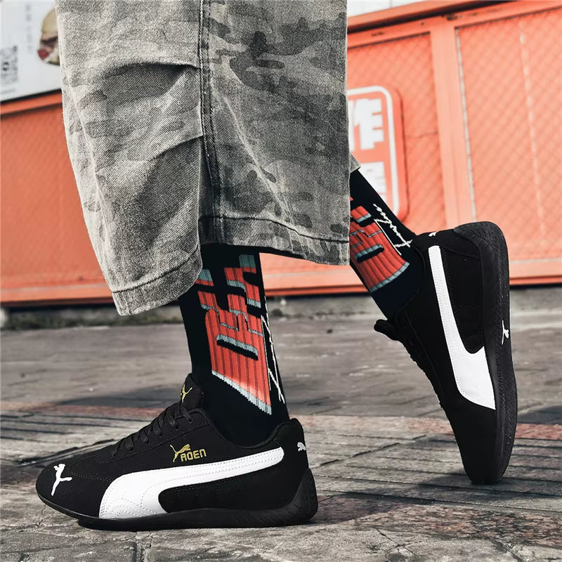 The Genuine Leather Lightweight Soft-Soled Forrest Gump Sneakers Are Fashionable and Versatile Low-Top Sports and Casual Shoes