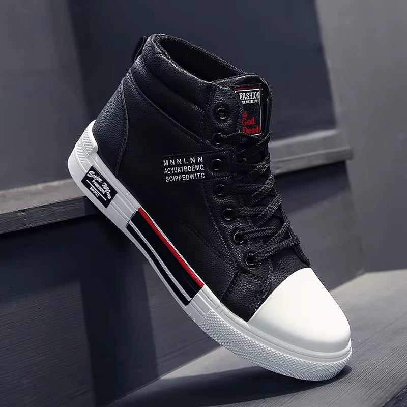 2025 New Breathable Soft Sole Men'S Casual Sports Shoes Korean Fashion Student Jogging Shoes Youth Board Shoes