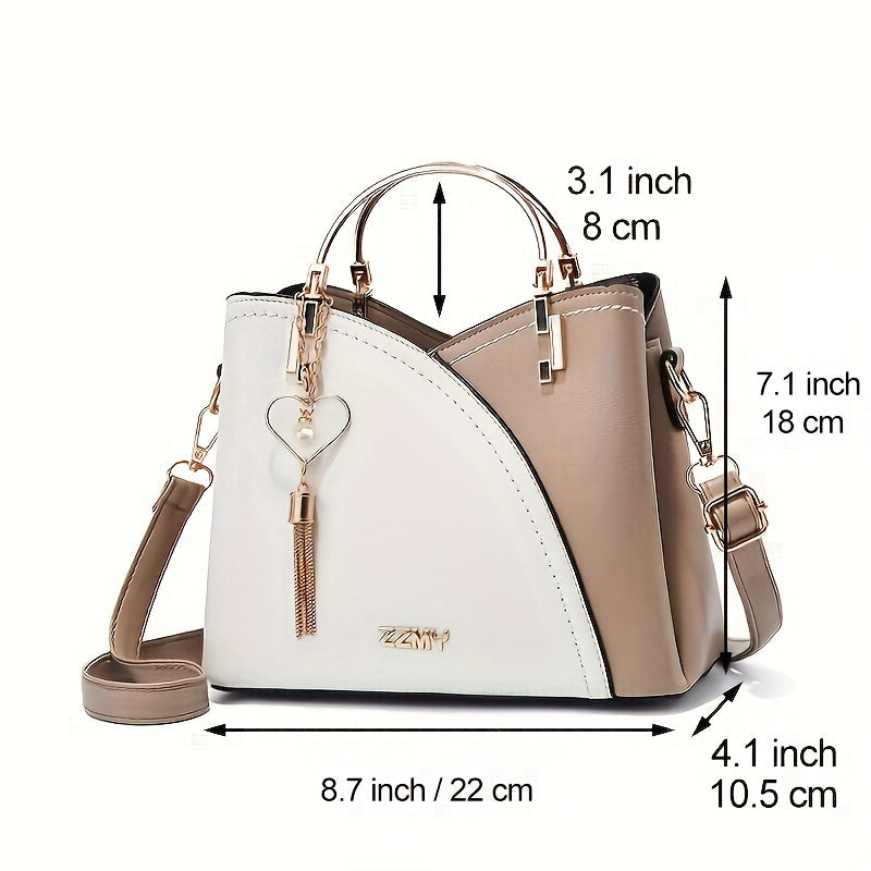 2025 New Fashion Color Block Small Size Women's Shoulder Bag Crossbody Handbag Beauty Fashion