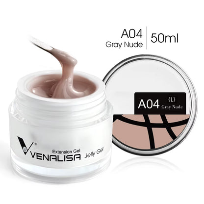 50Ml TPO FREE Rose Pink Jelly Gel Extension Nail Salon Professiona Used Self Leveling Transparent Gel Nail Gel Polish