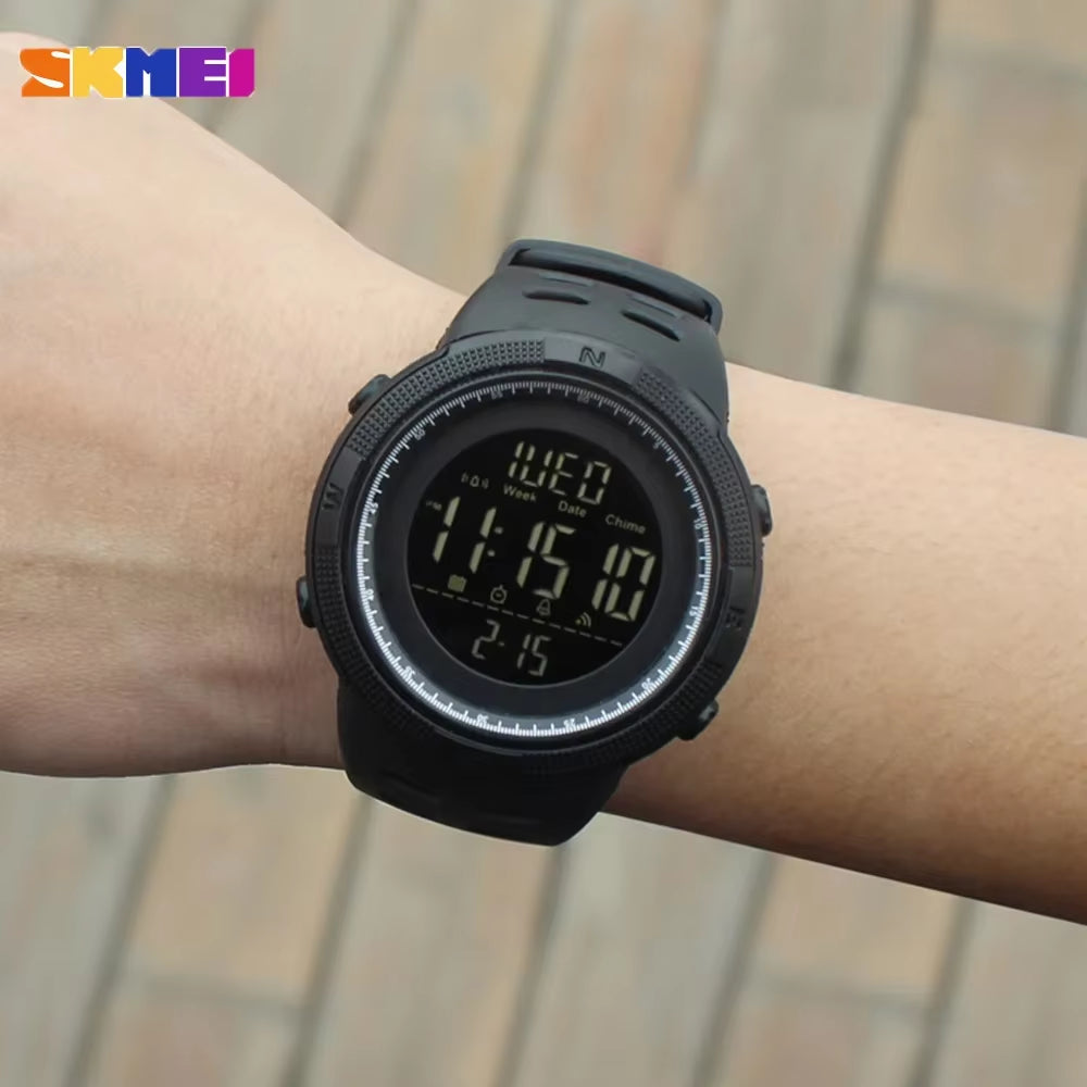 1251 Digital Watch for Men Waterproof Sports Electronic Countdown Mens Wristwatches Military Date Clock 1560 Reloj Hombre