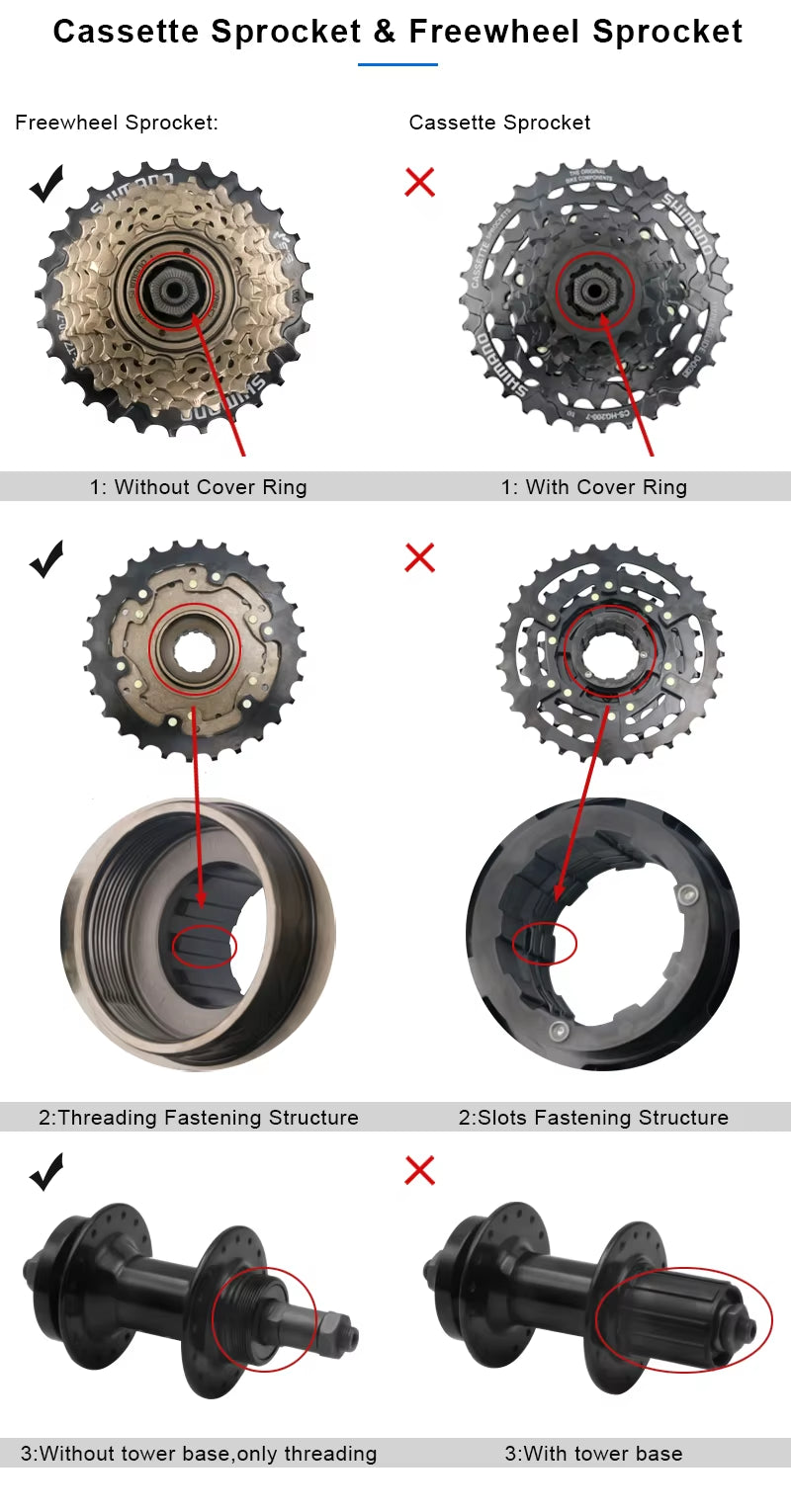 Bicycle Freewheel Sprocket Remover 12 Teeth Road MTB Mountain Bike Rear Hub Cog Flywheel Overhaul Extractor Repair Socket Tools