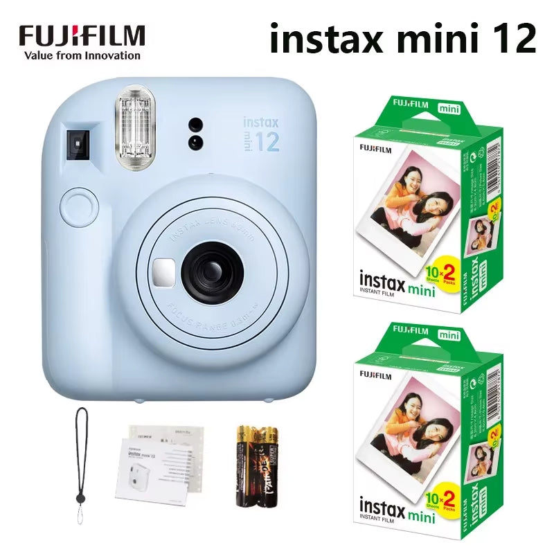 Genuine Fuji Instax Mini 12/SE Camera New  Instax Camera Comes with Camera Bag Set with Optional Film Photo Paper