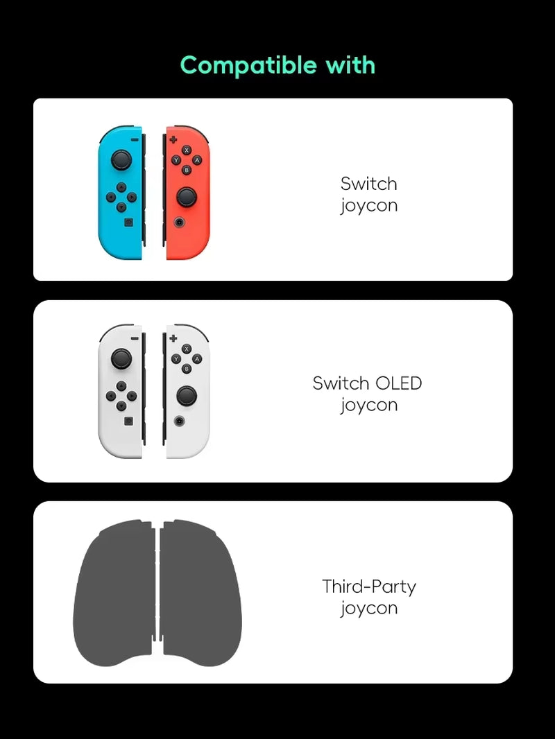 Switch Charging Grip for Joycon Handle Charging Bracket for Switch/Switch Lite/Switch OLED Accessories