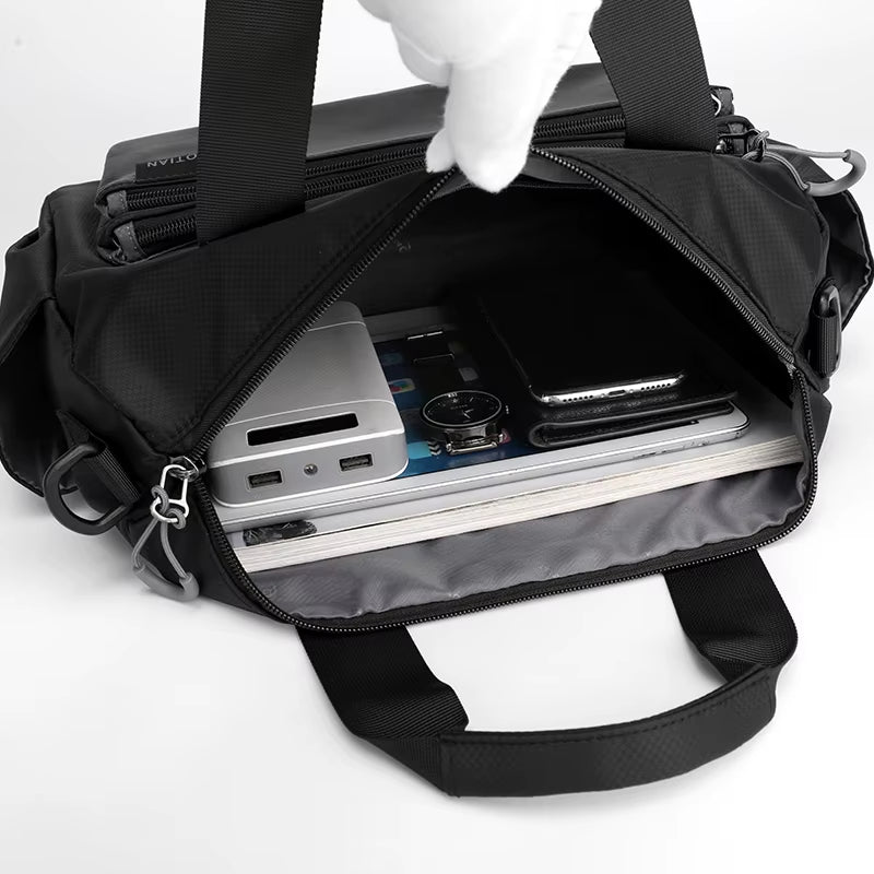 New Men'S Shoulder Bag High Quality Boys Crossbody Bag Man Messenger Bag Nylon Male Business Bolsas, Large and Small