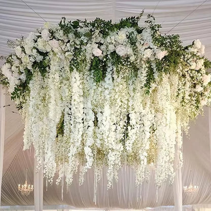 1 Pc Artificial Flowers Rattan Home Wedding Celebration Festival Outdoor Garden Wall Yard Garland DIY Gift Box Decorat Accessory