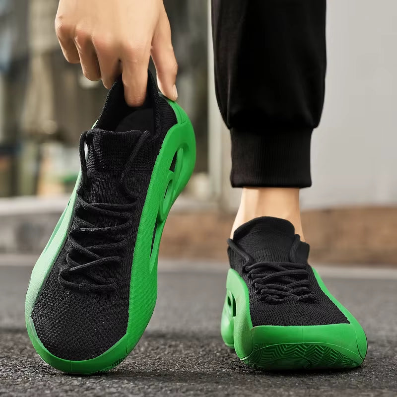 2025 New Men'S Basketball Shoes Are Wear-Resistant, Anti-Slip, Casual Sports Shoes, Lightweight and Breathable Mesh Shoes