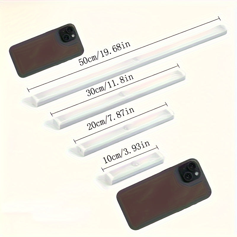 1pc Wireless LED Under Cabinet Light with Motion Sensor, Ultra-Thin Magnetic Strip, USB Rechargeable, PVC Lamp Body, Indoor LED Lighting for Kitchen, Stairs, Hallway, Wardrobes - Ideal for Christmas & Thanksgiving Gifts Beauty Fashion