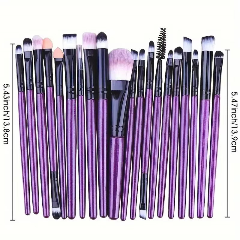 20Pcs Makeup Brush Set Eyeliner Brush Blending Brush Makeup Brushes for Cheeks Eye Cosmetic Foundation Brush Make up Brushes Set