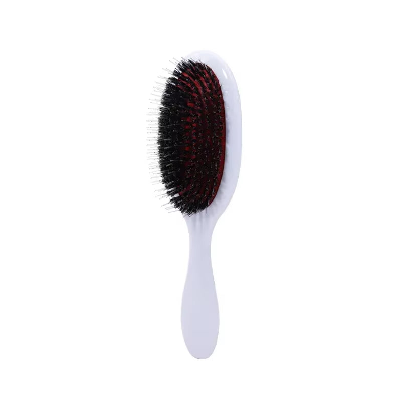 Salon Boar Bristle Hair Extension Brush Hairdressing Detangling Brush Combs Head Scalp Massager Brush Comb anti Static Hair Comb