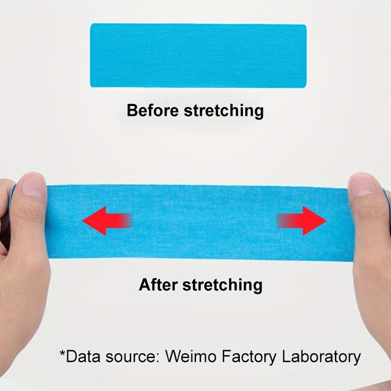 Enhanced Muscle Support & Recovery Kinesiology Tape - 5cm x 5m, Water-Resistant, Elastic, Universal Fit Sport Tape Beauty World Shop