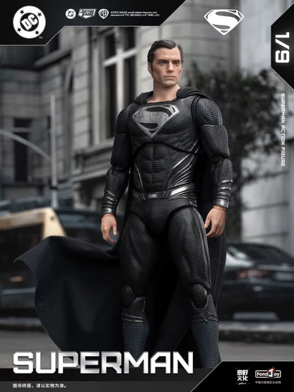 1/9 Fondjoy DC Black Superman 2.0 Action Figure Justice League Zack Snyder Anime Figurine Statue Model Custom Kid Toys Gifts