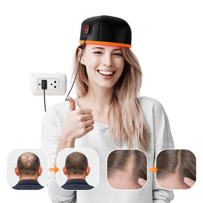 Red Light Therapy Hair Growth Hat Scalp Repair Relaxation Promote Hair Follicle Growth Caps for Men Hair Growth Fast Woman