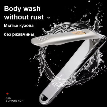 Nail Trimmer Pedicure Scissor Nail Clippers Stainless Steel anti Splash Fingernail Cutter Manicure Tools Bionics Design
