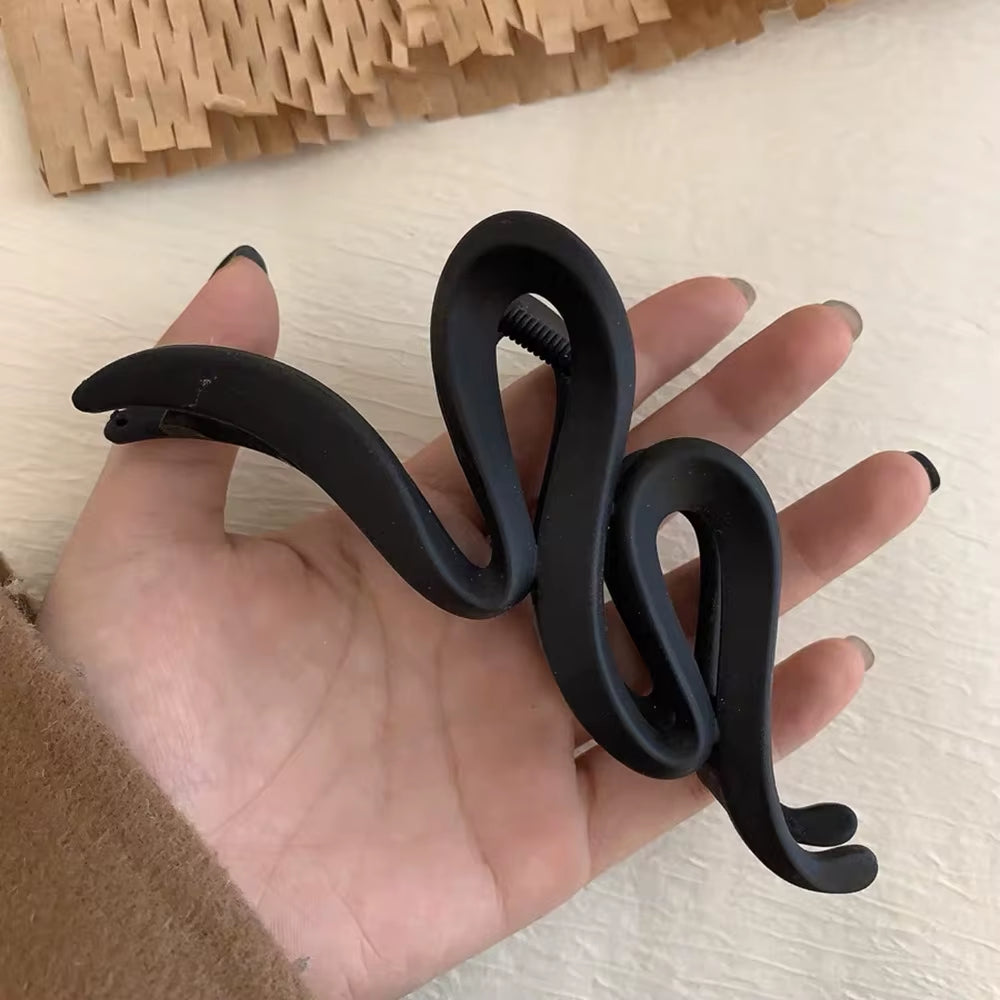 New Korean Matte Large Bow Hair Clip Women Temperament Fashion Advanced Sense of New Shark Clip Girls Hair Accessories