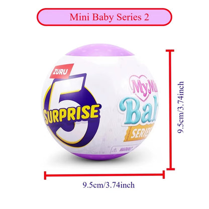 5 Surprise Toys My Mini Brands Toys Baby Ball Miniature Toy Blind Boxes Suitable for Children from 3 to 14 Years Old Gifts