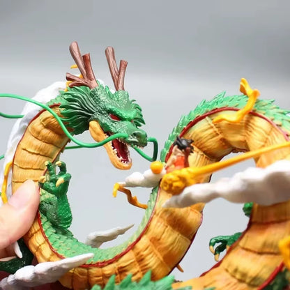 24Cm Dragon Ball Anime Figure Shenron Figure Goku and Shenron Figurine Model Pvc Statue Doll Collection Room Toy Gifts