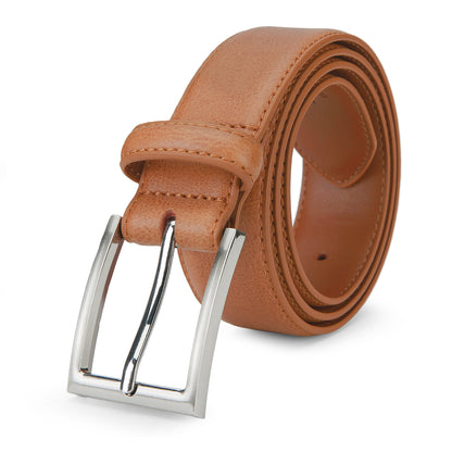 [Classic Men's Leather Belt] Classic & Fashion Men's Leather Belt | Single Prong Buckle for Jeans, Pants, Work & Business - Gift for Dad & Husband Beauty Fashion