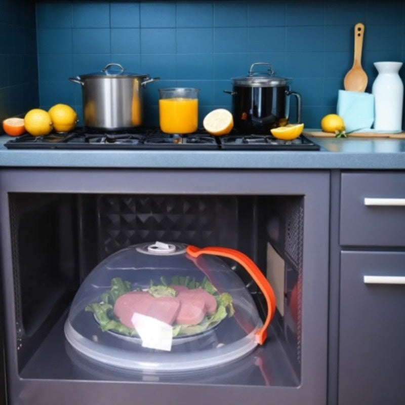 1pc Food Cover, Microwave Oven Heating Cover, Screen Protector For Food For Hot Dishes, Oil Proof Splash Proof Cover, Fresh-keeping Cover, Kitchen Supplies Beauty Fashion