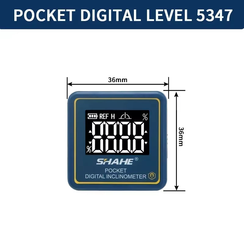Small Digital Level Rechargeable Protractor Inclinometer Digital Angle Finder Angle Measuring Tools