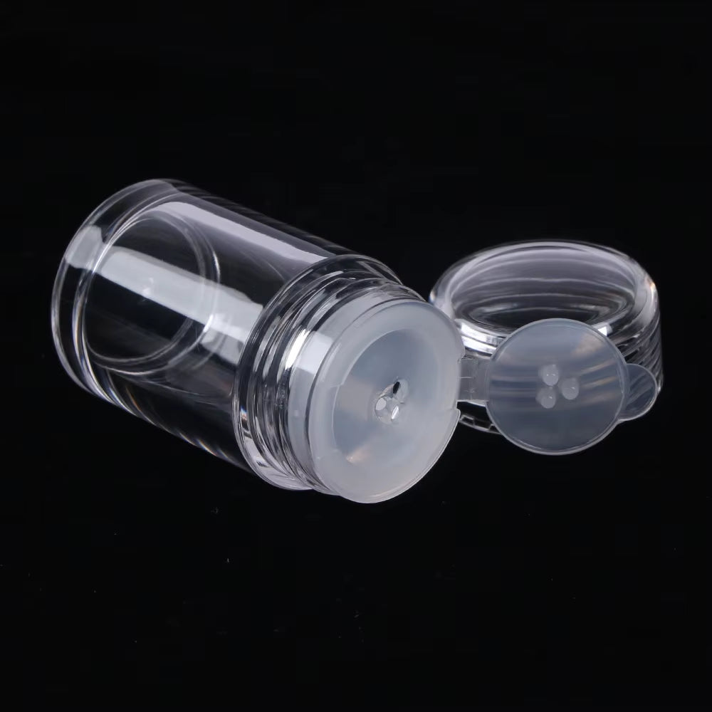 10Ml Empty Refillable Cosmetic Jar Pot Loose Face Powder Sieve Powder Box Empty Cosmetic Container Travel Wholesale Dropshipping