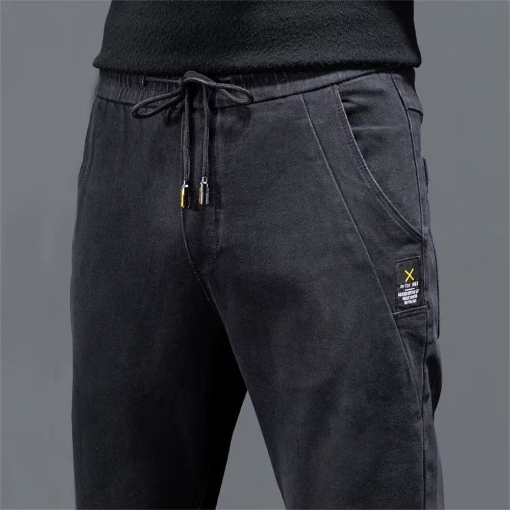 New Man Pants Hip Hop Harem Jeans Men Trousers Loose Joggers Denim Casual Sweatpants Korea Trousers Streetwear Men Clothing