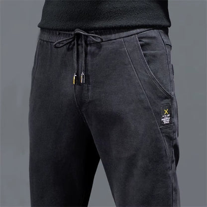 New Man Pants Hip Hop Harem Jeans Men Trousers Loose Joggers Denim Casual Sweatpants Korea Trousers Streetwear Men Clothing