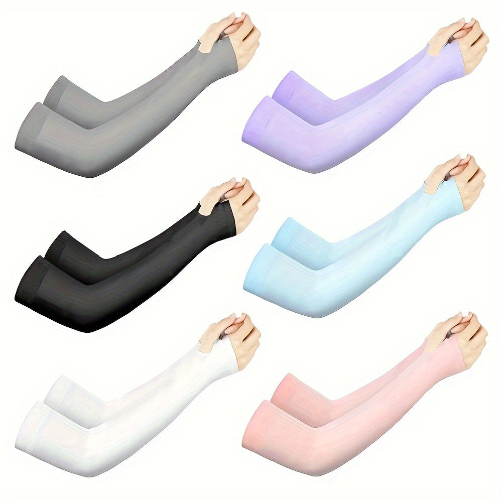 [6pairs Cooling Arm Sleeves Compression] 3pairs/6pairs Arm Sleeves for Kids Arm Sleeves for Boys Girls Sun Protection Cooling Sleeves Youth Sport compression Sleeves Beauty World Shop