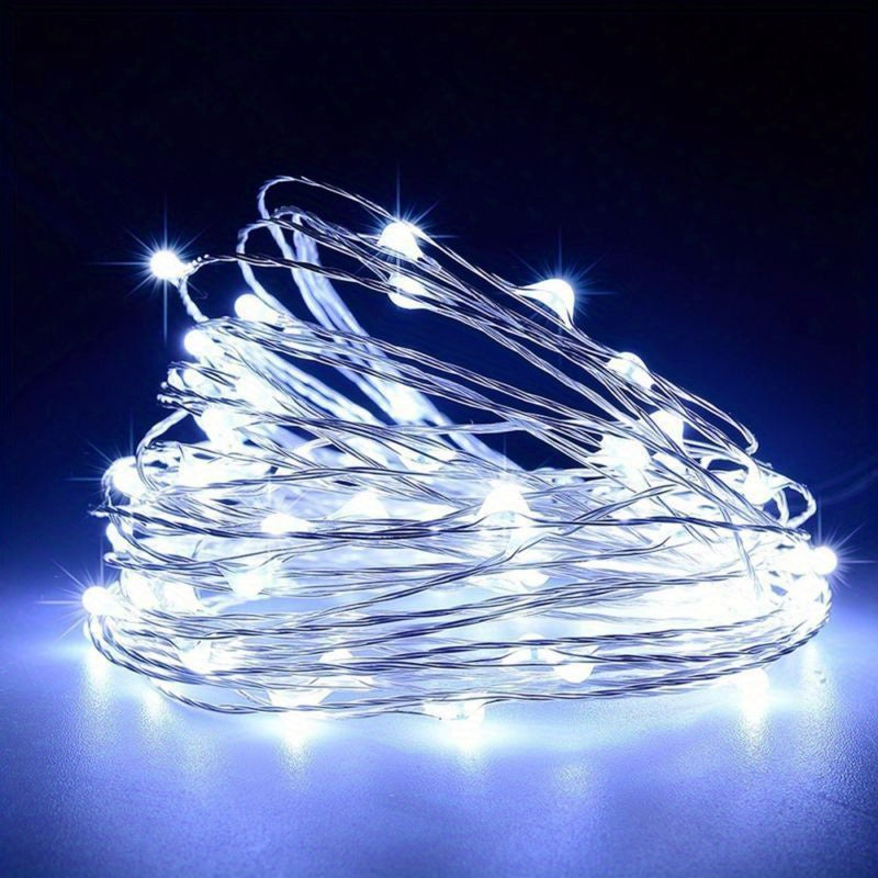 1pc String Lights for Bedroom, Party, Wedding, Christmas Halloween Decoration, 50/100LED Beauty Fashion