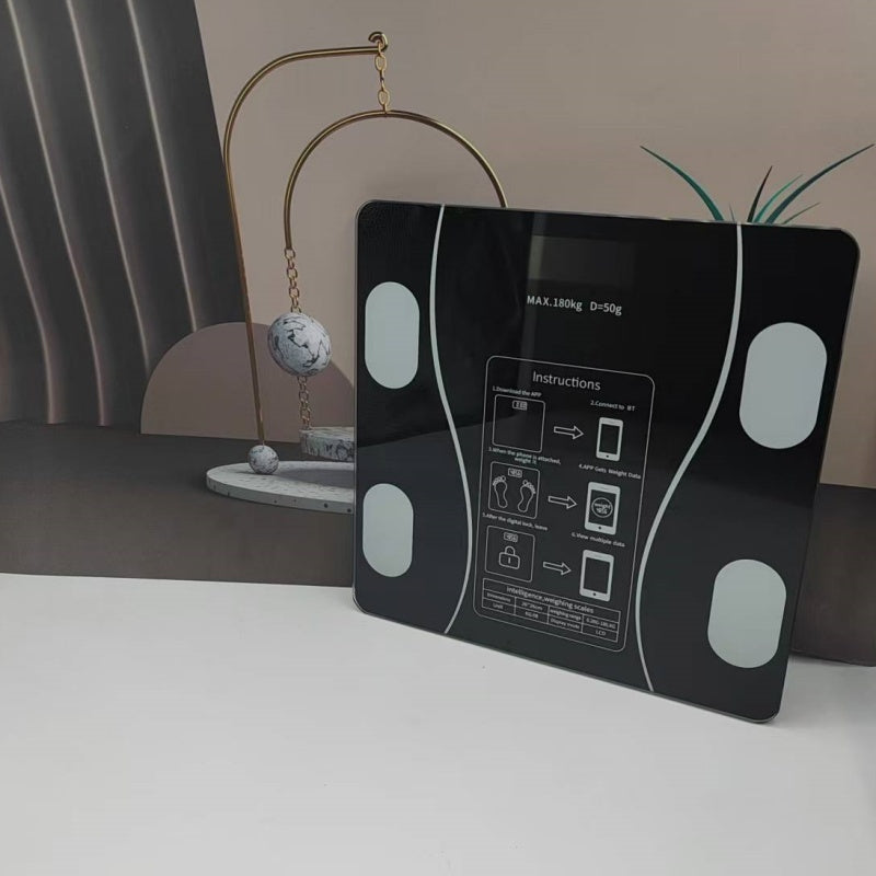 UAEIUI Smart Digital Bathroom Scale, Battery-Powered, Wireless, Non-Rechargeable, with Body Fat Monitoring for Home Use, for Women, Men Beauty Fashion