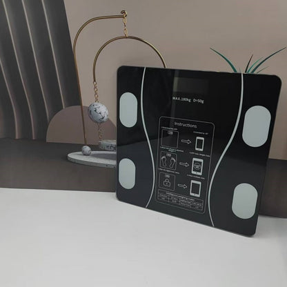 UAEIUI Smart Digital Bathroom Scale, Battery-Powered, Wireless, Non-Rechargeable, with Body Fat Monitoring for Home Use, for Women, Men Beauty Fashion