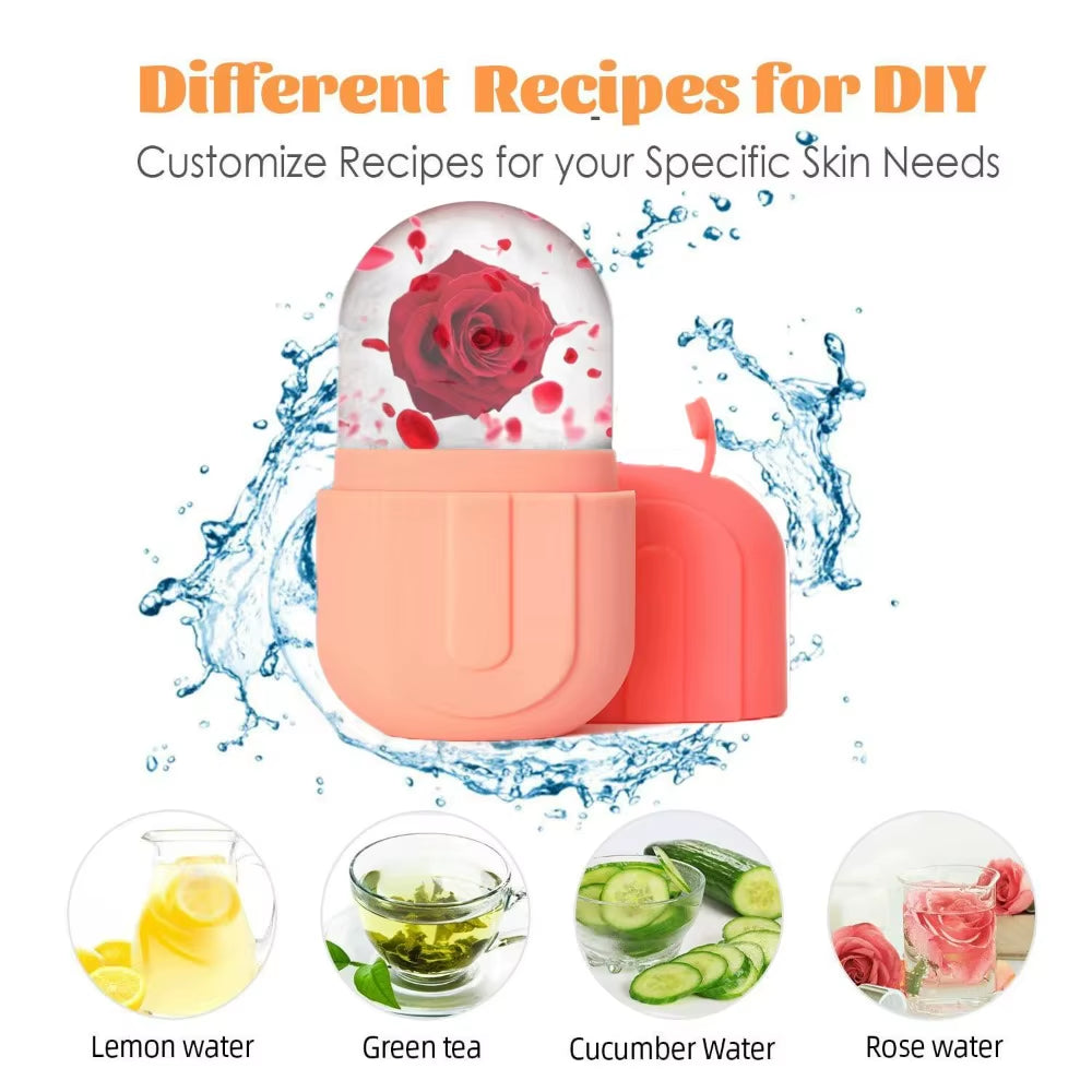 1/3PCS Face Ice Roller Stainless Steel Gua Sha Board Face Massage Roller Facial Massager Face Lifting Beauty Skin Care Tools