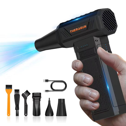Updated U7Ultra Mini Turbojet Fan Electric Duster 4-Speed Adjustable 180000RPM Wind Speed 58M/S Car/Pc Household Cleaning Tools