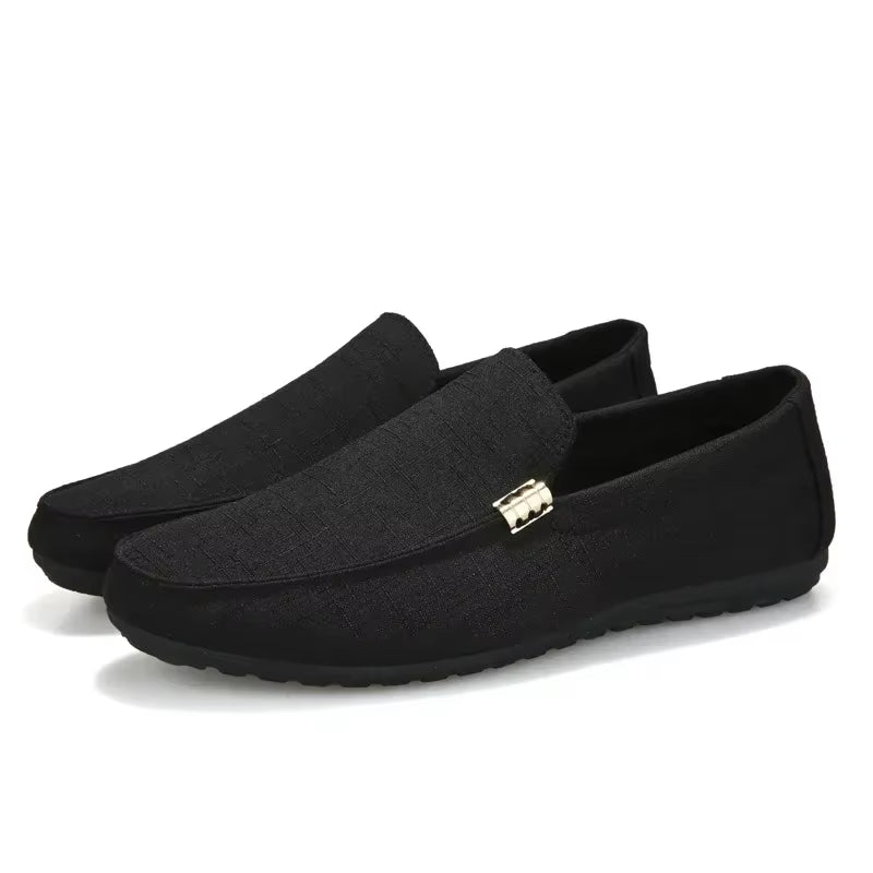 Shoes Men Casual Comfort Men Shoes Denim Male Shoes Adult Footwear 2024 New Loafers Canvas Sneakers Driving
