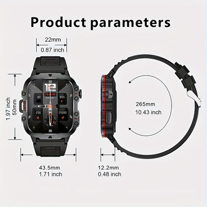 1pc Large 1.96" Touch Screen Smartwatch Pro - Multi-Sport Fitness Tracker, Answer/Make Calls, Message Notification, AI Control, Wireless Call, Heart Rate Monitor, Sleep Tracker, and More Beauty World Shop