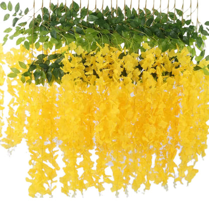 1 Pc Artificial Flowers Rattan Home Wedding Celebration Festival Outdoor Garden Wall Yard Garland DIY Gift Box Decorat Accessory