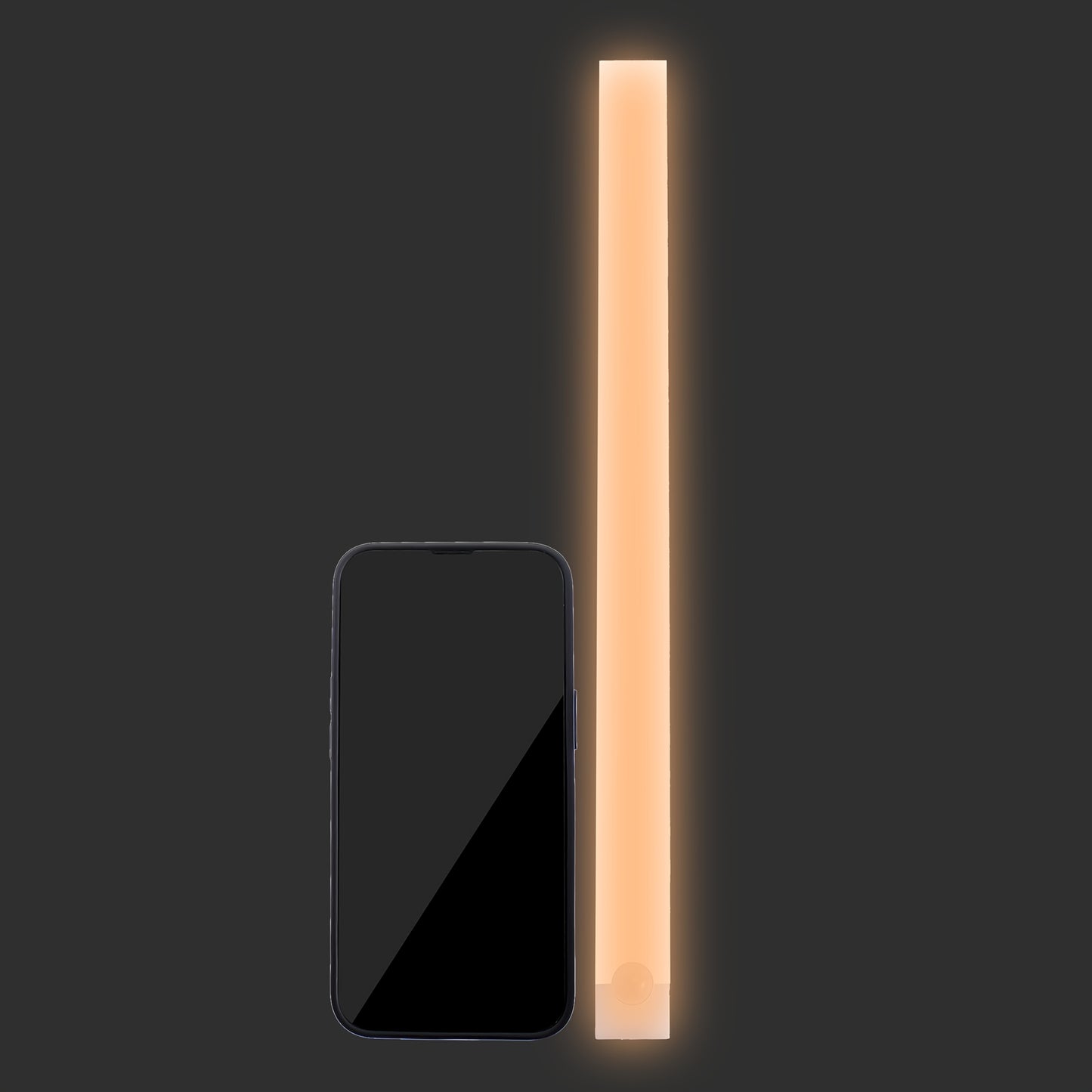 1pc Wireless LED Under Cabinet Light with Motion Sensor, Ultra-Thin Magnetic Strip, USB Rechargeable, PVC Lamp Body, Indoor LED Lighting for Kitchen, Stairs, Hallway, Wardrobes - Ideal for Christmas & Thanksgiving Gifts Beauty Fashion