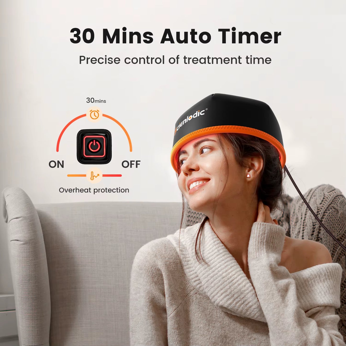 Red Light Therapy Hair Growth Hat Scalp Repair Relaxation Promote Hair Follicle Growth Caps for Men Hair Growth Fast Woman