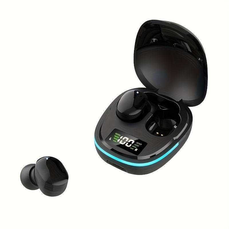 2024 Model Wireless Earbuds - LED Display, Touch Control, TWS In-Ear Design | Compatible with iOS/Android, Sleek Metallic Charging Case for Gaming & Sports Beauty Fashion