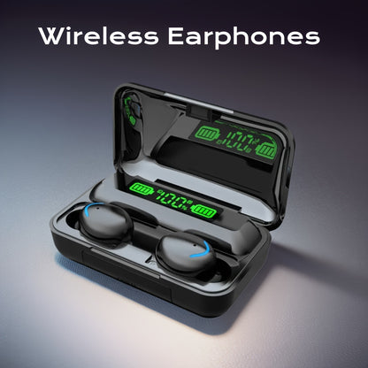TWS Wireless Earbuds, Stereo Sound Headphones, Sport Headset, In Ear Earphones with LED Display Charging Bin F9 Tws In-Ear Hi-fi Stereo Wireless Earphone Wireless Earbuds Sports Life Headphones Gaming Headset for iPhone Andro
