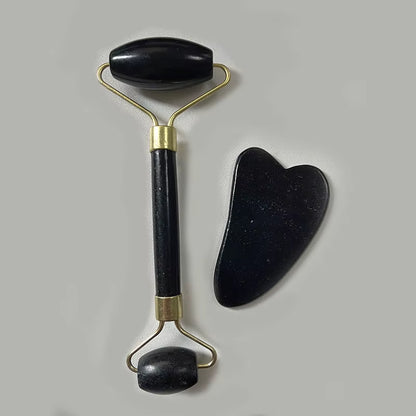 2PCS Gua Sha Facial Stone Roller for Face Stone Gowoman Gousha Tool Stone for the Face Roller Massager Gua Sha Visage LBHL07