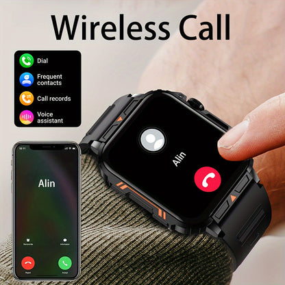 SENBONO Smart Watch for Men with SIM-Free Calling, 1.95" Large Display, 340mAh Long Battery, Wireless 5.2, High Quality, 100+ Sport Modes, Watch Faces, / Compatible Smartphone Replacement (BT8959T5)