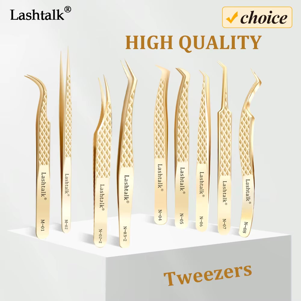 Eyelash Extension Tweezers Makeup Tools from Nagaraku Stainless Steel Non-Magnetic Volume Fakelashes Supplies Accurate