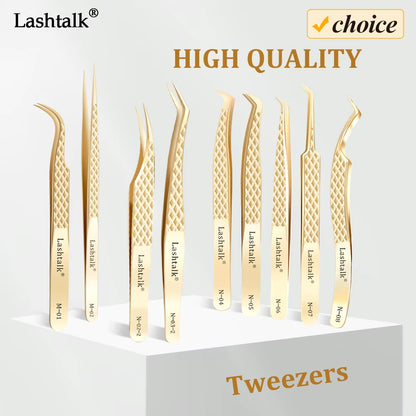 Eyelash Extension Tweezers Makeup Tools from Nagaraku Stainless Steel Non-Magnetic Volume Fakelashes Supplies Accurate